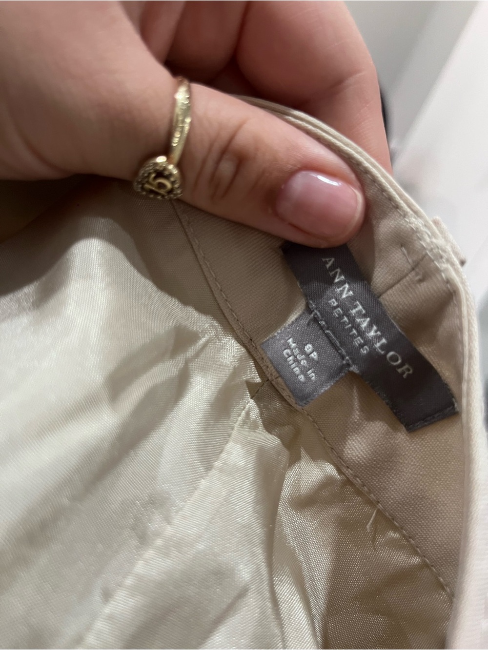Ann Taylor Dress Pants in Light Taupe - Picture 3 of 5